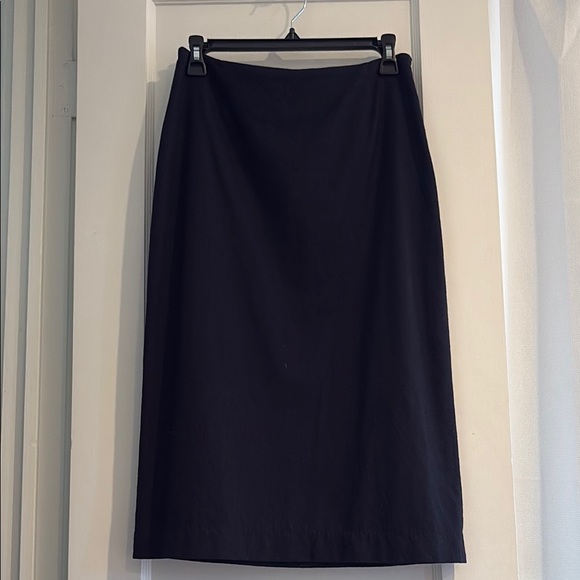 Jil Sander Wool Dark Navy Pencil Skirt - Picture 5 of 6